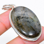Labradorite Handmade 925 Sterling Silver Jewelry Pendant 2.13 n3a19