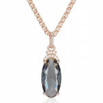 Luksuslik geomeetriline ripats naiste kaelakee hall suur tsirkoonist kaelakee kuldne aksessuaarid pulmapeo ehted hall