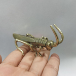 Puhast vasest rohutirtsu tee lemmikloomade ornament &ndash; ​​messingist ja rauast kaane tugi Kung Fu teekomplektile