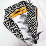 Elav Hooaja Magnetkinnis Siidsall Naiste P&auml;rlikee Pikk Siidsall Peapael Dekoratiivne V&auml;ike Sall 55