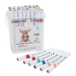 Kaheotsalised pintselmarkerid akvarellmarkerid 48 v&auml;rvi &auml;ratuntav number l&auml;ikiv tindij&auml;lg v&auml;rvimispintslid