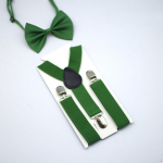 Laste Hossp&uuml;ksid Kikilipsikomplekt Elastne Smoking Poistele T&uuml;drukutele Pidu Teksad roheline