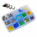 1 set Dental Metal M4 new Matrice Wedges set Matrix Ring Dental Rubber Elastic wedges Wooden Wedge Matrice holder Ring Distractor Plier 1  set