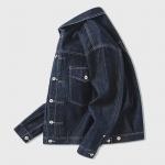 Shawn Yue meeste retro tumesinine teksajakk &ndash; Vabaaja kevad-s&uuml;gis t&ouml;&ouml;riietuse mood 3XL