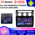 Volkswagen Touran 1 2003 - 2010 jaoks 2 Din Android 12 Autoraadio Multimeedia Video M&auml;ngija Navigatsioon Carplay Auto Stereo Peaseade 4 core 2GB+32GB CP