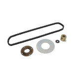 T8F 10T Hammasratas T8F 44T Hammasratas T8F 116 L&uuml;liline Kett Hooratas 16mm Kuldne &Uuml;hendusdetail Terasest T8F Kett