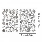 Boheemlaslik muster Vees lahustuv stabilisaator Isetegemise teel valmistatud k&auml;sit&ouml;&ouml; Tikkimispulk ja -piste Tikkimispaberist aksessuaarid