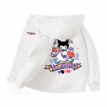 2025 MINISO Pehme ja armas Kuromi multikas anime perifeeria Poisid ja t&uuml;drukud Lukuga kapuutsiga dressipluusid S&uuml;gis ja talv Mood laste lukuga dressipluus 100 kuld