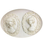 Naine pea portree Peegel Silikoon Kook Raami Vorm Silikoon K&uuml;psetust&ouml;&ouml;riistad K&ouml;&ouml;gi Kaunistused