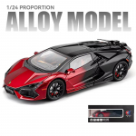 1:24 Lamborghini Revuelto sulamist skaalaga automudel Survevalatud metallist miniatuurne auto heli- ja valguskollektsioon kaunistused laste m&auml;nguasi auto kingitus