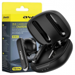 Awei Słuchawki Bluetooth 5.3 T66 Tws+ Stacja Dokująca Czarny/Black