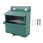 Metallist orava s&ouml;&ouml;tja l&auml;bipaistva akr&uuml;&uuml;lplaadiga Lemmiklooma piknikulaud Kokkupandud s&ouml;&ouml;tmiskast jaoks