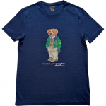Polo Ralph Lauren Karumustriga Kirjalogo Prindiga L&otilde;tv L&otilde;ikega &Uuml;mmarguse Kaelusega L&uuml;hikeste Varrukate T-s&auml;rk Meeste T-s&auml;rk Tume Sinine 710766468-001 M