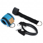 Fitness elastikpaelad kehalise kasvatuse tundideks, jalgade treenimiseks, pahkluu r&otilde;ngas pandlaga, sinine sinine