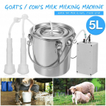 5L 220/110V elektriline l&uuml;psimasin roostevabast terasest l&uuml;psja lehmadele kitsedele vaakumpump kopp karjamaalehmade lambal&uuml;psja For cattle