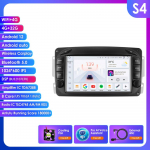 Hizpo 7 RDS Intelligents&uuml;steemiga AI Traadita CarPlay Android Auto Raadio Mercedes Benz CLK W209 W203 W463 W208 jaoks 4G Automeedia GPS 2din Autoradio S4 8Core 4G 32G AI