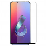 Verre Tremp&eacute; - Phonillico&reg; - Asus ZENFONE 6 ZS630KL - Transparent - Bord Noir - R&eacute;sistant aux rayures