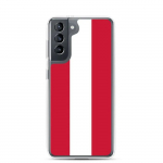 Coque T&eacute;l&eacute;phone Drapeau de l'Autriche Samsung Galaxy S21 Plus
