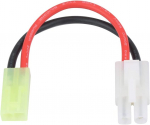 Tamiya adapteri muunduskaabel 16AWG | 13cm Kerge ja k&auml;ep&auml;rane | &Uuml;hilduv RC akude ja laadijatega | Punane PVC valge
