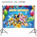 PAW Patrol S&uuml;nnip&auml;evapeo Dekoratsioon Uus Versioon &Otilde;hupallikomplekt &Uuml;hekordsed N&otilde;ud Laste &Uuml;rituste Tarvikud B&auml;nner Taust Kingitus Other