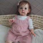 22-tolline uus reborn Doll Girl Pure Manual Juuste siirdamine Armas simulatsioon Baby Doll Doll Doll