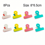 8 tk/partii Multifunktsionaalsed kotiklappide klambrid, v&auml;rske toidu klambrid, fotofailide klambrid, erinevat v&auml;rvi &otilde;hukindel k&auml;epide k&ouml;&ouml;gitihendi jaoks 8pcs