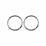 For Mazda 3 2004-2009 Accessories Carbon Fiber Car trument Panel Left Right Air Outlet Vent Ring Frame Decoration Sticker