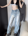 Y2K Retro Distressed Baggy Teksad Naiste Vintage 90ndate T&auml;navar&otilde;ivad Suurem&otilde;&otilde;tmelised Denimp&uuml;ksid Korea Grunge Hipi BF p&uuml;ksid M