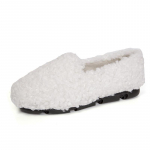 Luksuslikud lambavillast mokassiinid Femme puuvillased talvekingad Naiste soojad pl&uuml;&uuml;sist p&auml;tsid Mugavad lokkis lambakarusnahad, Naine, suur suurus 40-43 35