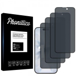 Verre Tremp&eacute; pour iPhone 17 [Pack 4] Film Noir Anti Espion Vitre Protection Ecran Phonillico&reg;