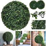 Kunstlik Buxus Topiaari Palli UV-kindel Milan Rohu Palli Kunstlilled Dekoratiivsed Pallid Koduaia V&auml;liruumi R&otilde;du Kaunistamiseks 12cm