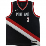 Nike X NBA koost&ouml;&ouml; s&auml;rk Portland Trail Blazers McCollum 3 Swingman Moodne Spordiline Minimalistlik Laste s&auml;rgid Must 9Z2B7BZ2P-TRACM L