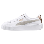 Puma Basket Platform Euphoria S&uuml;nteetilisest Nahast Madalad Tennised Naiste tossud Valge 366814-02 37