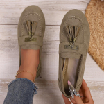Mood Naiste Mood Madalad Kingad Retro Mugavad Elegantsed Loaferid Hingavad Vabaaja Peale libistatavad Tossud Naised S&uuml;gis Zapatos De Mujer 36 khaki