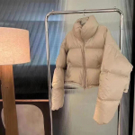 Mustad parkad Cropped kohevad mantlid Naiste mood Korea talvine kitsas paks soe lihtne l&uuml;hike mantel Streetwear k&otilde;ik-sobiv &scaron;ikk jakk M khaki