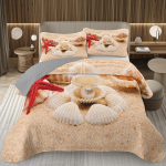 Rannavoodikate Troopilise Palmikattega Komplekt, Mereookeani Tekikomplekt &Uuml;he- v&otilde;i Kuninganna Suuruses Rannamaastiku Ranniku Teemaline Voodipesukomplekt EU Single 135x200cm