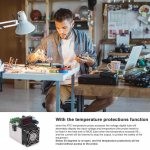 100W t&auml;iendatud elektrooniline koormusm&otilde;&otilde;tur 1 100V sisendpinge LED-ekraan koos toite v&auml;ljal&uuml;litusega Voolutugevuse n&auml;it Temperatuur 100W 105kg 0.315A mitmev&auml;rviline