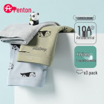 Fenteng Men's Cartoon Print Boxer Briefs 3-Pack 2XL