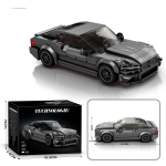 369 tk Spordiauto ehitusklotsid Meistri v&otilde;idus&otilde;iduauto mudel Kokkupandavad klotsid Lauakaunistus DIY M&auml;nguasjad Kingitused Lastele With Box gray