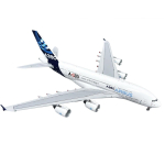 1/400 APA234001 Tehases v&auml;rvitud A380 lennukimudel F-WWDD Sulamist valmistoote mudel white