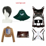 Cosplay Anime Levi Ackerman Mikasa Ackerman Cosplay Kost&uuml;&uuml;m Eren Jaeger R&otilde;ivad Hange Zoe Cosplay Kost&uuml;&uuml;m Aot T&auml;iskomplekt XL