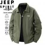 JEEP SPIRIT Meeste Kevad S&uuml;gis Soe Tuulekindel Vabaaja Jakk L roheline