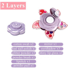 Laste meigikomplekt t&uuml;drukutele Pestav t&otilde;eline kosmeetika, ohutu ja mittetoksiline t&uuml;drukute meigikomplekt m&auml;nguasjad v&auml;ikesele t&uuml;drukule j&otilde;ulus&uuml;nnip&auml;evakingitus