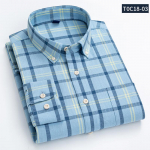 Puuvillane linane pikkade varrukatega s&auml;rgid meestele &Auml;riline vabaaja ruuduline s&auml;rk meeste hingav suvine triibuline riietus esitaskuga 44