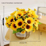 P&auml;evalill Roos Ikebana Siidist Kimbud: Kunstlilleseade kaunistus