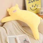 Pehme Siga Siga Padi Pl&uuml;&uuml;sm&auml;nguasi Nukk Siga Siga Nukk Kodu Padi T&uuml;druk Rahustav Kaltsnukk 100cm（0.65kg） kollane