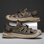 Suvised meeste sandaalid Ehtsast nahast Meeste vabaajajalatsid Meeste Meeste Nahast Sandaalid Meestele Rannajalatsid Rooma meeste kingad 44