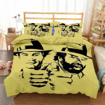 3D Prindi Bud Spencer Terence Hill Voodipesu Komplekt Padjap&uuml;&uuml;r B&auml;nd Tekikate Kahekohaline Twin T&auml;is Kuninganna Kuningas T&auml;iskasvanud Lapsed Voodipesu EU Single 90x200cm