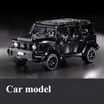 Ehitusklotsidest sportauto 1:14 RC m&auml;nguauto, ehitusklotsim&auml;ngu s&uuml;nnip&auml;evakingitus, sportauto mudel, laste DIY kingitus No box