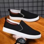 moodsad mugavad meeste tossud suvised hingavad kerged madalad vulkaniseeritud kingad meestele &uuml;hev&auml;rvilised slip-on meeste riidest kingad 39 must